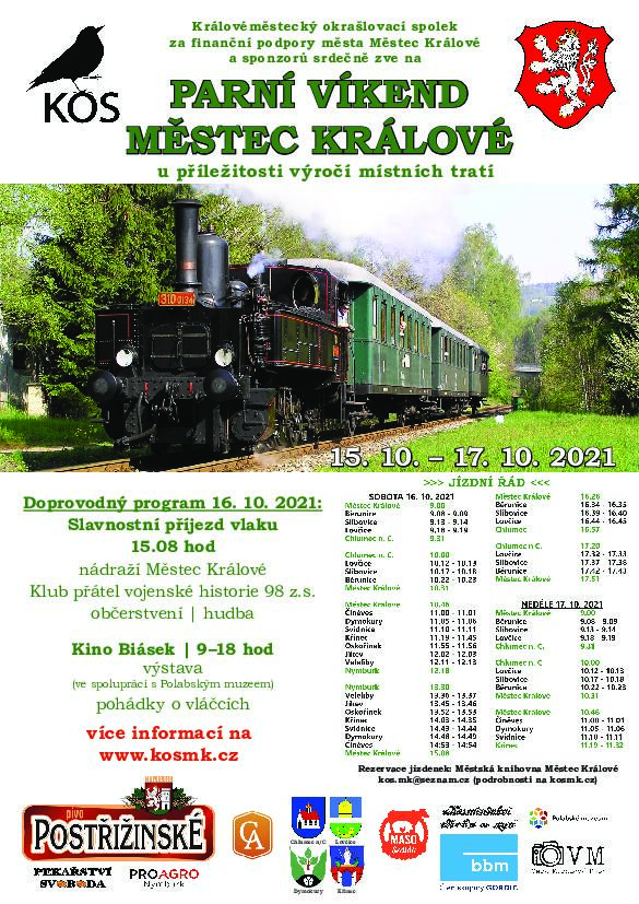 leták s jízdním řádem