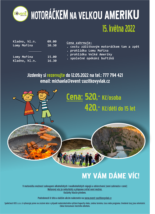 Leták s orientačním jízdním řádem a cenami