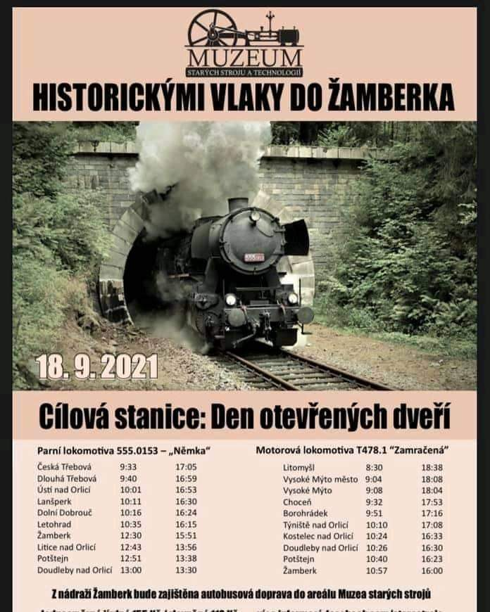 leták s jízdními řády