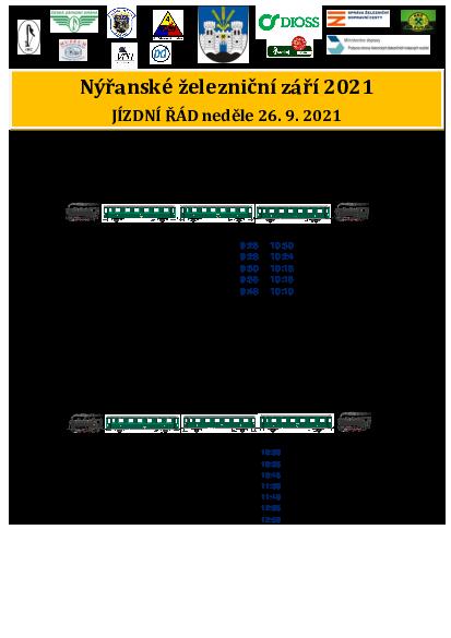 jízdní řády - neděle