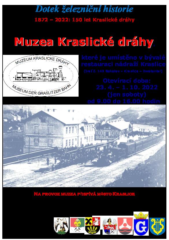 leták s informacemi o provozu muzea