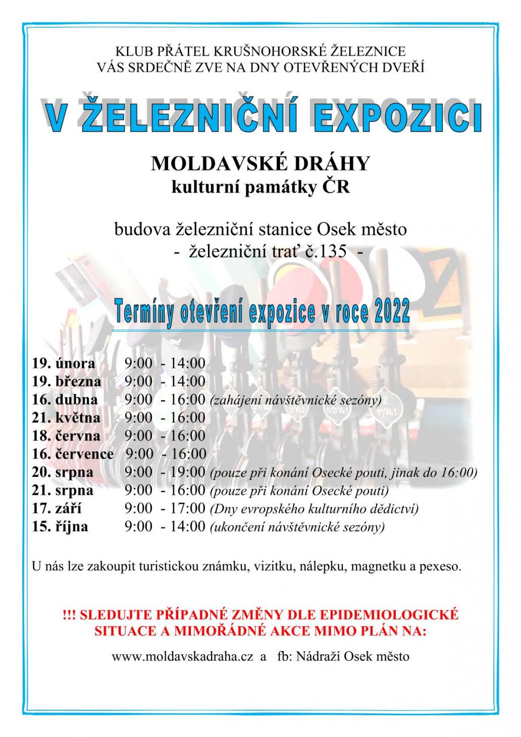 Leták s programem na rok 2022