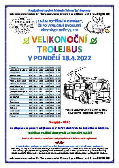 Leták s jízdním řádem